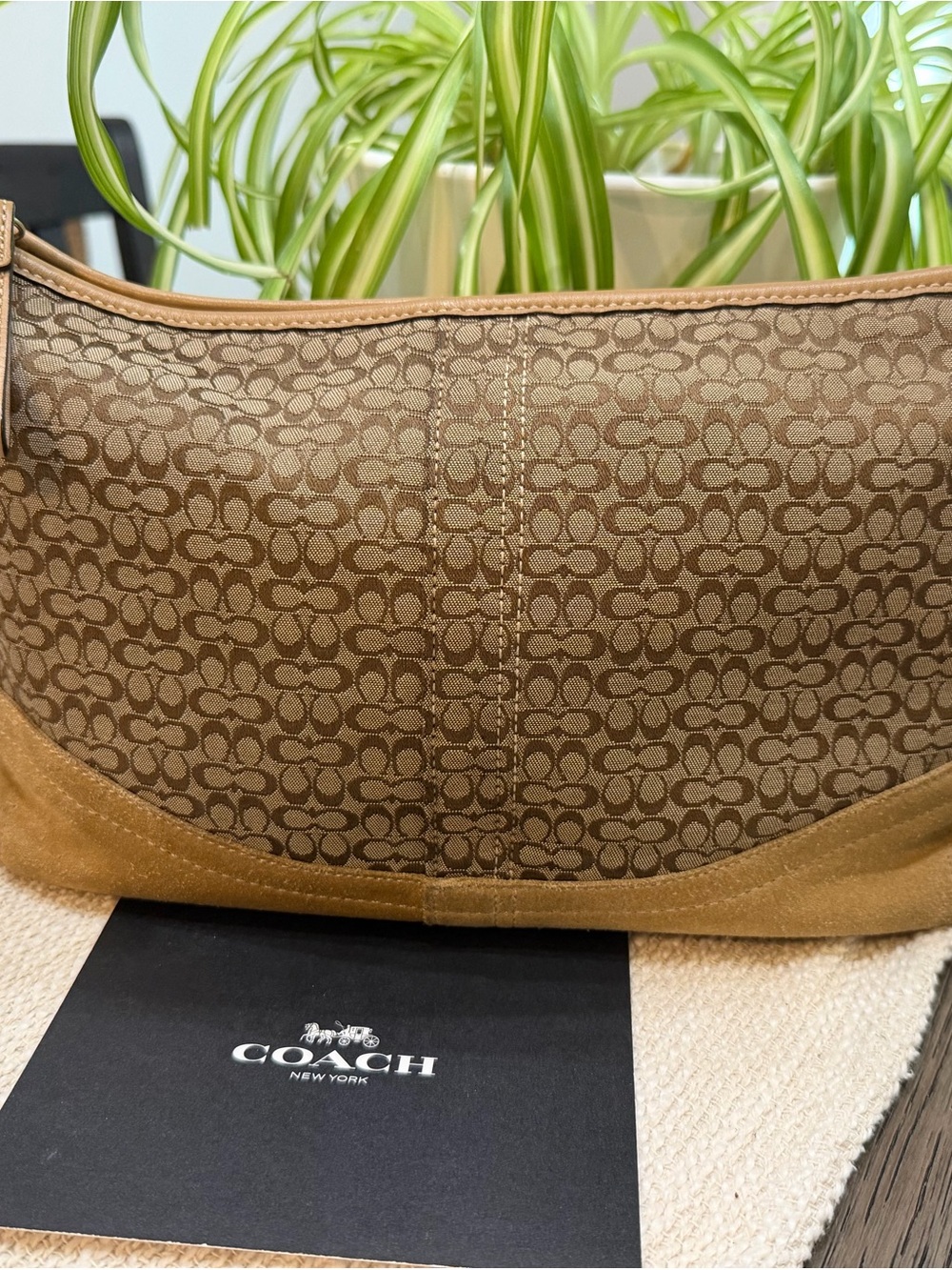 Y2K Coach Signature C SoHo Hamptons Hobo shoulder bag F10945